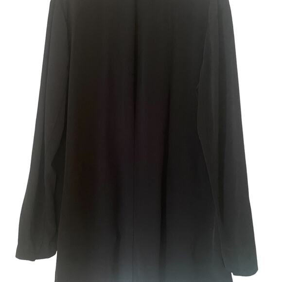 Eileen Fisher Blazer Womens Large Business Oversized Two Buttoned Jacket Black - Picture 5 of 13